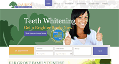 Desktop Screenshot of camdendentalelkgrove.com